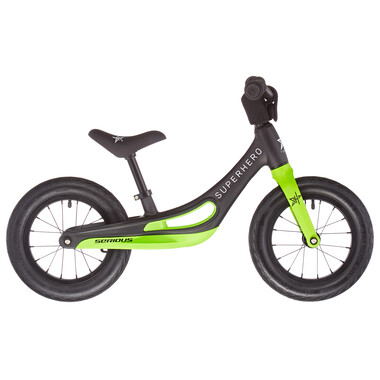 SERIOUS SUPERHERO PB Magnesium Balance Bicycle Black/Green 2021 0